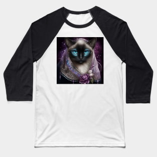 Siamese Queen Baseball T-Shirt